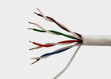 สายแลนเครือข่ายอีเธอร์เน็ต Cca Pvc Pe Cat 5 Cat6 Cable ขาวดำ